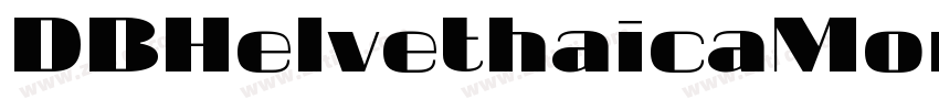 DBHelvethaicaMonX Co字体转换